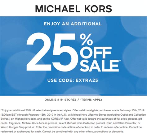 promo.code michael kors